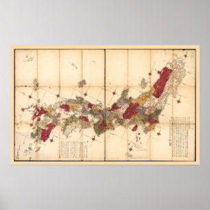 Map of Japan (1779) Poster