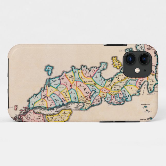 Map of Japan in 1655 Case-Mate iPhone Case (Back (Horizontal))