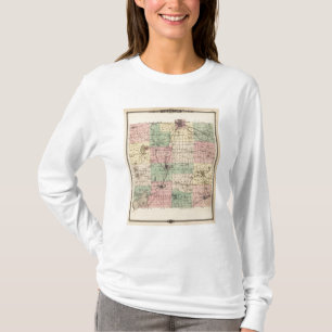 Map of Jefferson County, State of Wisconsin T-Shirt