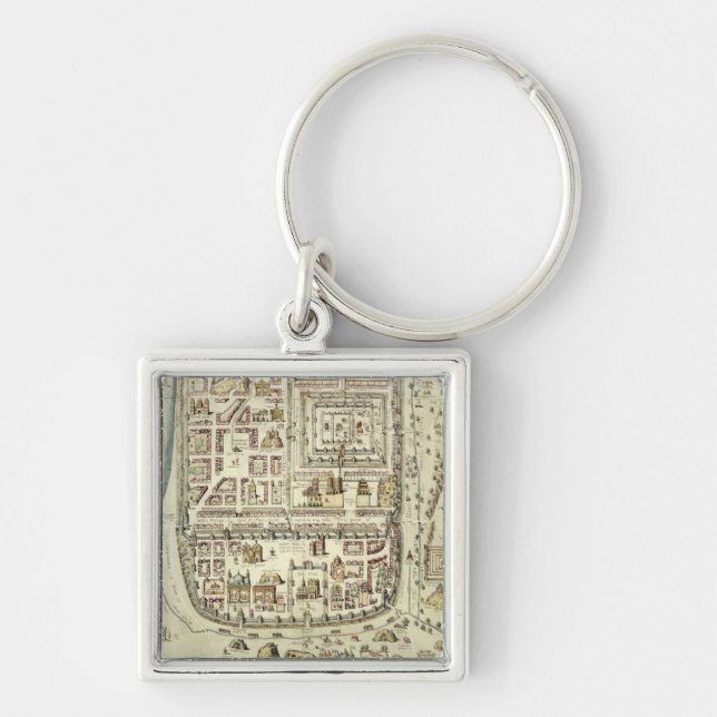 Map of Jerusalem and the surrounding area, from 'C Key Ring (Front)