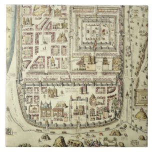Map of Jerusalem and the surrounding area, from 'C Tile