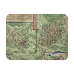 Map of Jerusalem, from 'Civitates Orbis Terrarum' Magnet
