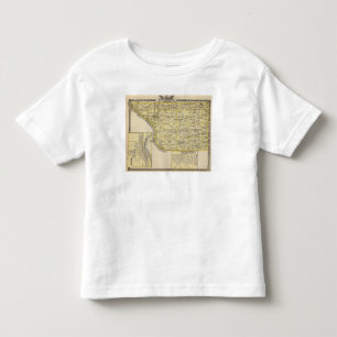 Map of JoDaviess County, Moline and Dunleith Toddler T-Shirt