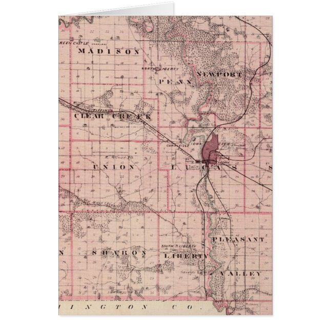 Map of Johnson County, State of Iowa (Front)
