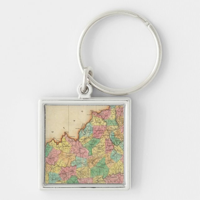 Map Of Kentucky Key Ring (Front)