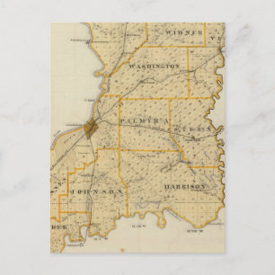 Map of Knox County Postcard