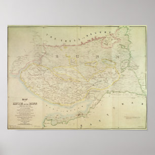 Map of Kutch and Runn, India, 1854 Poster