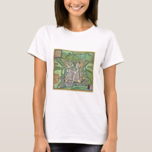Map of La Rochelle, from 'Civitates Orbis Terrarum T-Shirt