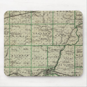 Map of La Salle County Mouse Pad