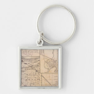 Map of Lake County with Lowell Key Ring