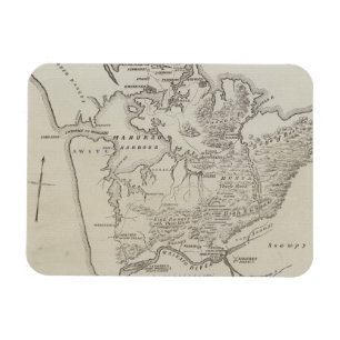 Map of land between Auckland & Waikato River Magnet
