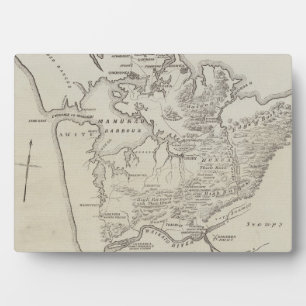 Map of land between Auckland & Waikato River Plaque