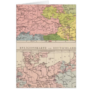Map of Languages and Religions in Germany