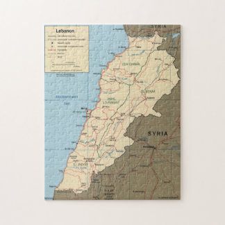 Map of Lebanon (2000) Jigsaw Puzzle