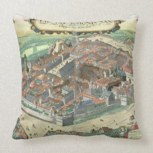 Map of Leipzig, from 'Civitates Orbis Terrarum' by Cushion