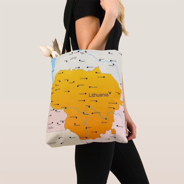 Map Of Lithuania Tote Bag (Creator Uploaded)