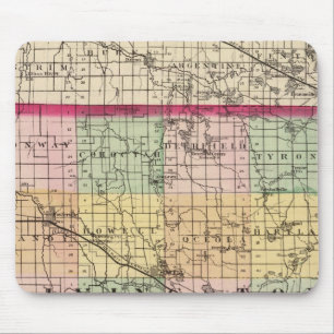 Map of Livingston County, Michigan Mouse Pad