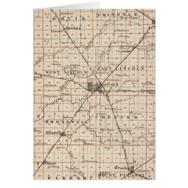 Map of Logan County (Front)