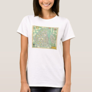 Map of Maastricht, from 'Civitates Orbis Terrarum' T-Shirt