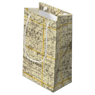 Map of Macoupin County Small Gift Bag