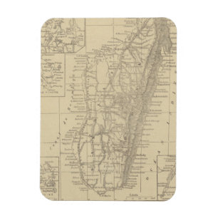 Map of Madagascar Magnet