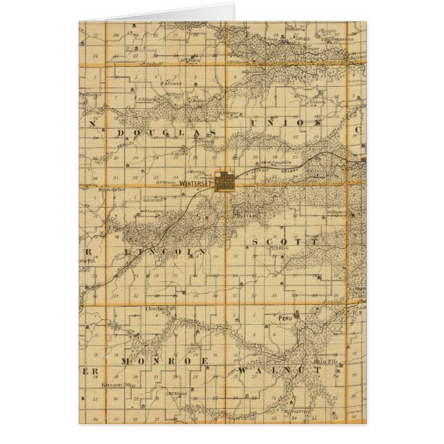 Map of Madison County, State of Iowa (Front)
