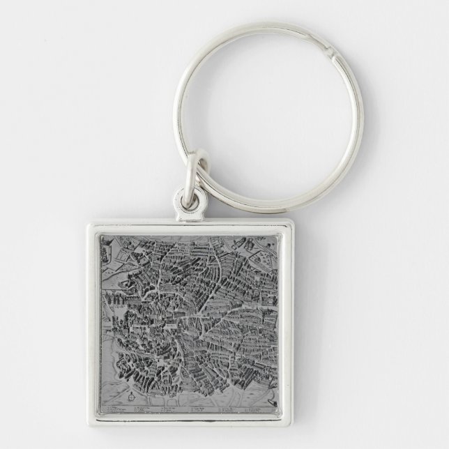 Map of Madrid Key Ring (Front)