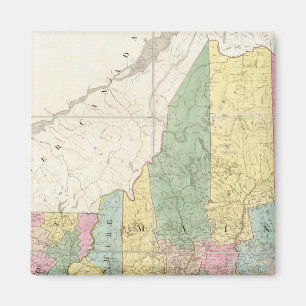 Map of Maine, New Hampshire, Vermont Magnet