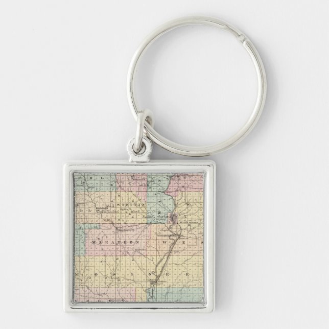 Map of Marathon County Key Ring (Front)