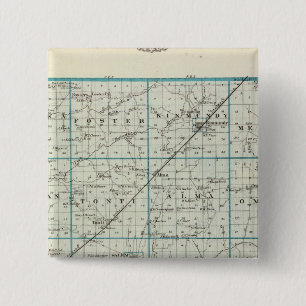Map of Marion County 15 Cm Square Badge