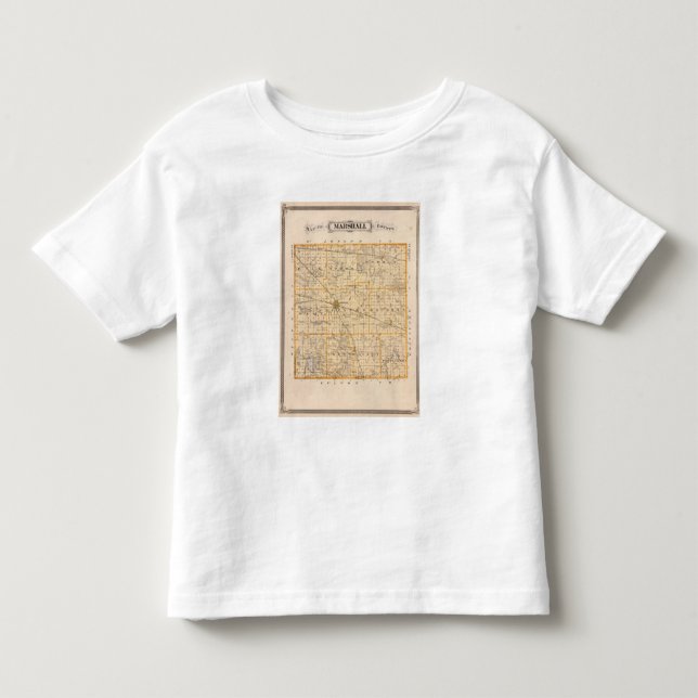 Map of Marshall County Toddler T-Shirt (Front)