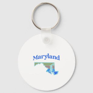 Map of Maryland Key Ring