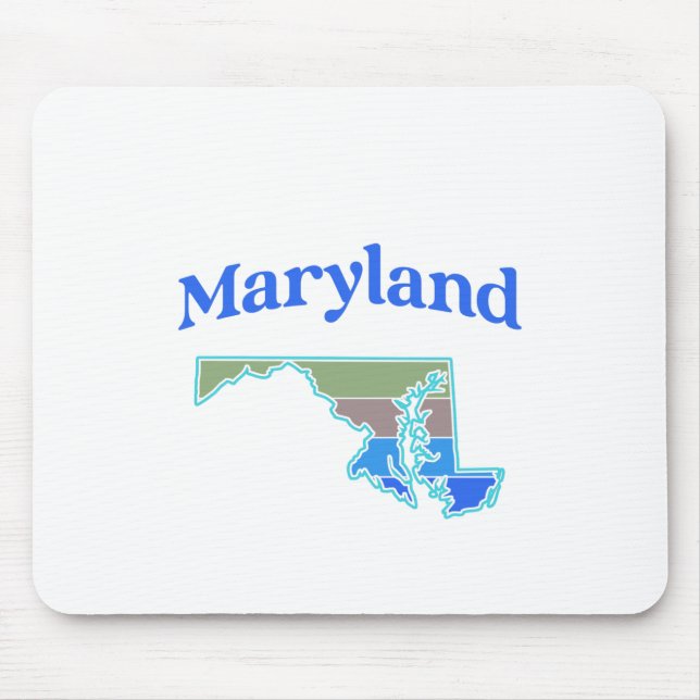 Map of Maryland Mouse Pad (Front)
