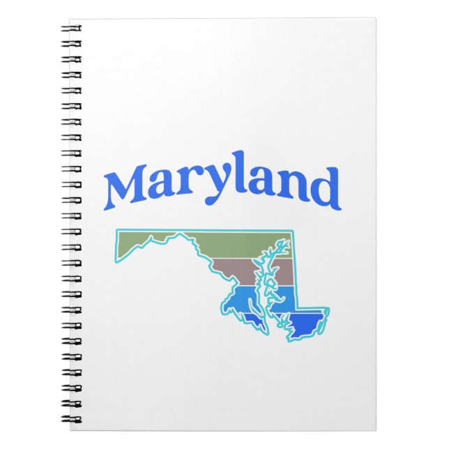 Map of Maryland Notebook (Front)