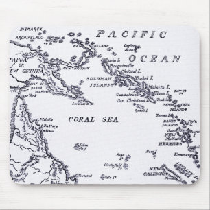 Map of Melanesia Mouse Pad