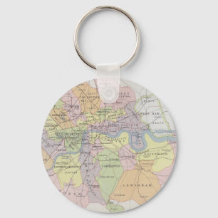 Map of Metropolitan Parliamentary Boroughs Key Ring