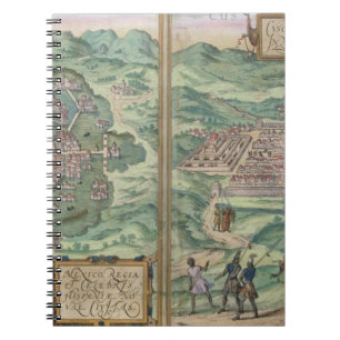 Map of Mexico and Cuzco, from 'Civitates Orbis Ter Notebook