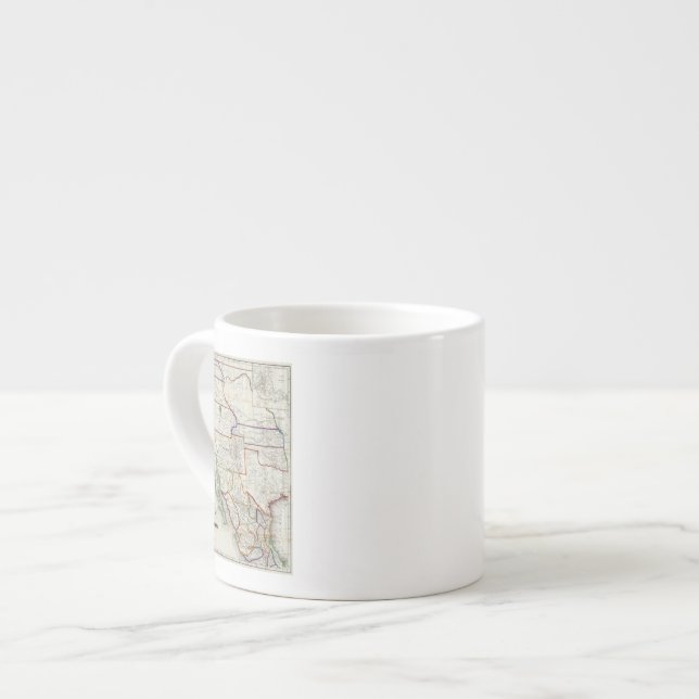 Map Of Mexico & California Espresso Cup (Front Left)