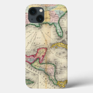 Map Of Mexico, Central America iPhone 13 Case