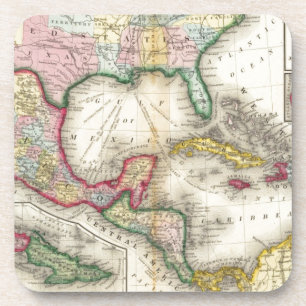 Map Of Mexico, Central America Coaster