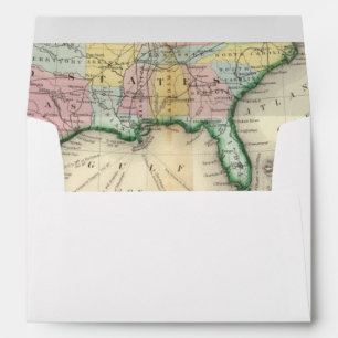 Map Of Mexico, Central America Envelope