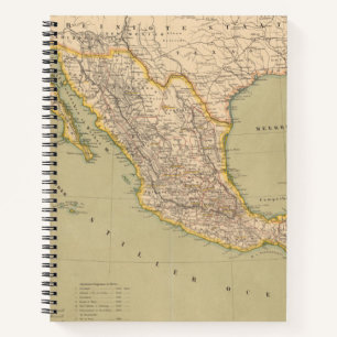 Map of Mexico Notebook