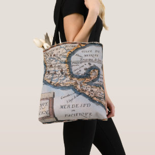 Map of Mexico or New Spain 1625 Tote Bag