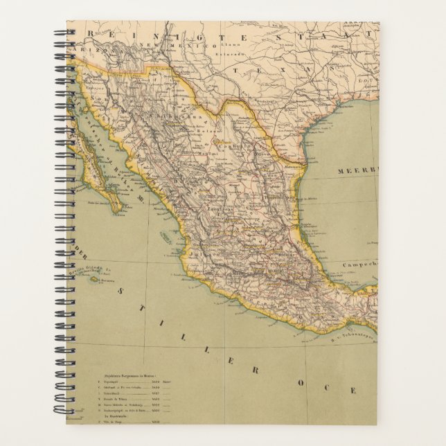 Map of Mexico Planner (Front)