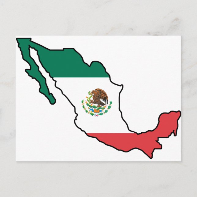 Map Of Mexico Postcard (Front)