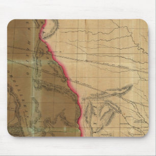 Map of Mexico Showing the Seat of War Mouse Pad