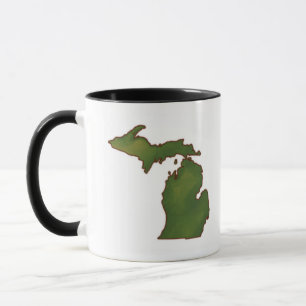 Map of Michigan 4 Mug