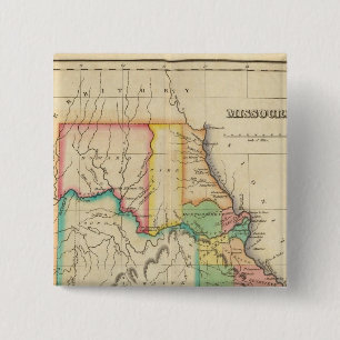 Map Of Missouri 15 Cm Square Badge