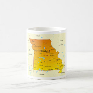 Map Of Missouri Coffee Mug