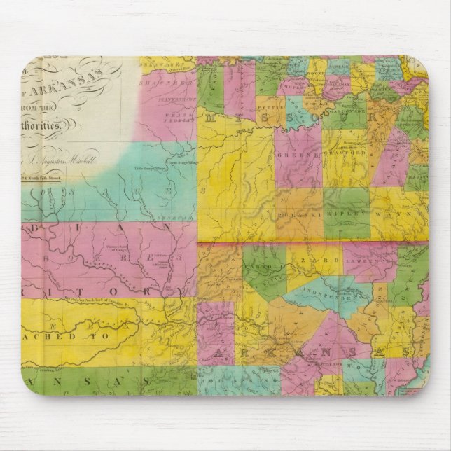 Map of Missouri Mouse Pad (Front)